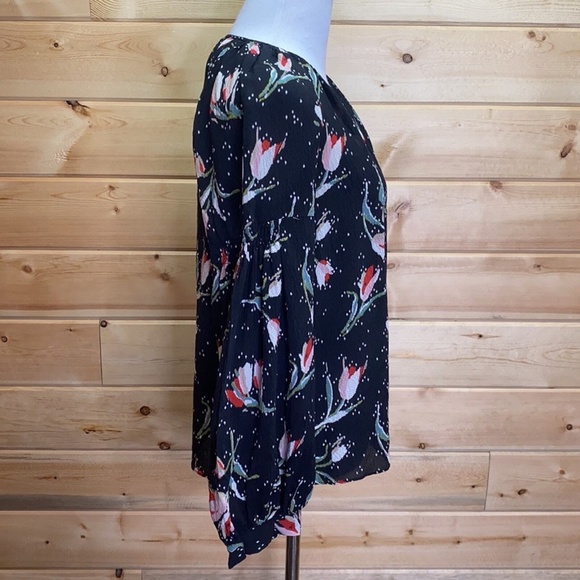 Rebecca Taylor Tulip Silk Blouse Sz. 2 - Picture 6 of 9